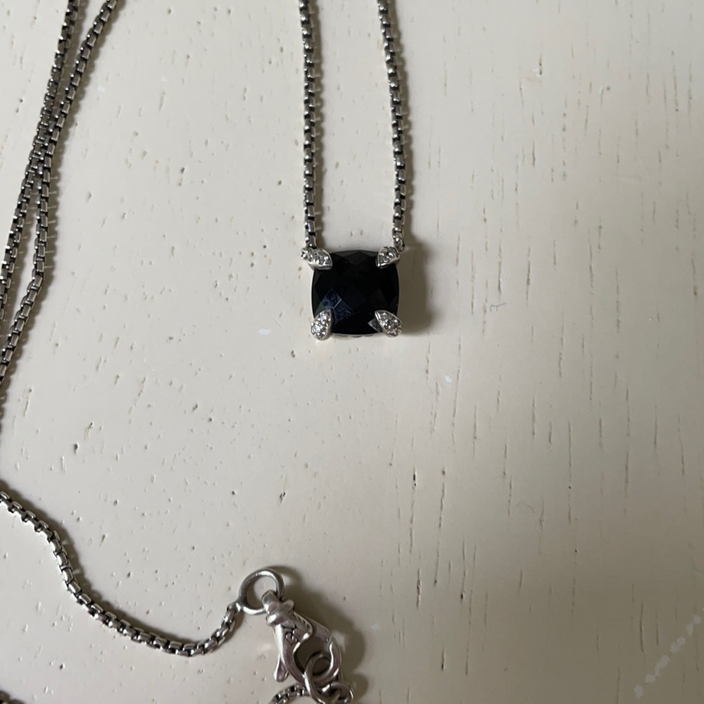 David Yurman Chatelaine Necklace, onyx